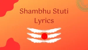 Shambhu Stuti lyrics